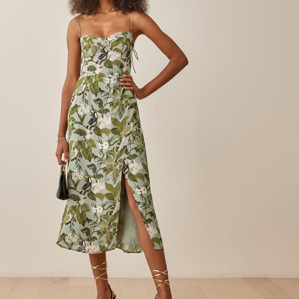 Reformation Kourtney Dress in Tropical
